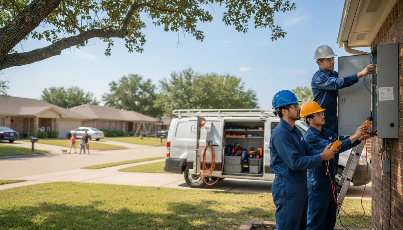 Certified electrician providing emergency electrical services in Moorefield, NE